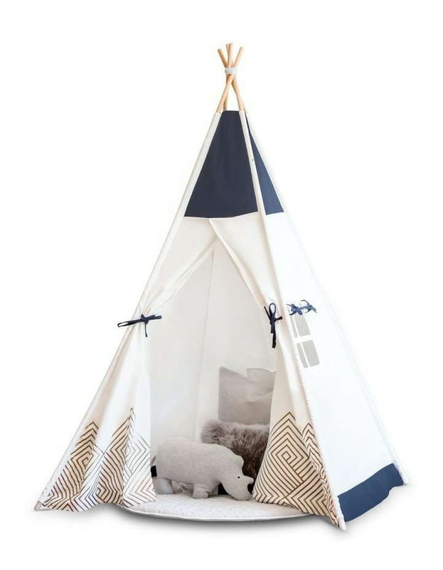 Soft & Plush Toys * | Cattywampus Kids Teepee Play Tent Gold Cloud Assorted