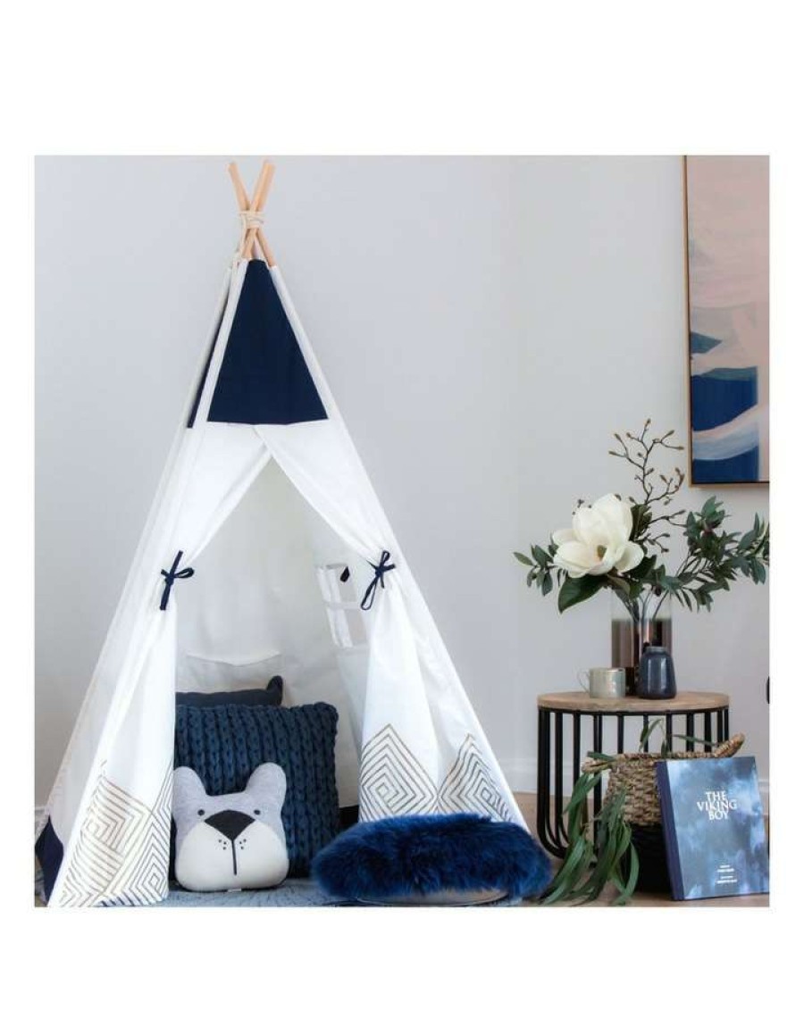 Soft & Plush Toys * | Cattywampus Kids Teepee Play Tent Gold Cloud Assorted