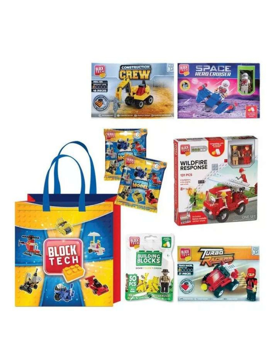 Nursery Toys * | Block Tech Showbag With Space Kit/Surprise Model/Figure/Building Block/Turbo Racer