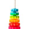 Nursery Toys * | Fat Brain Toy Co. Fat Brain Stacking Toy Co Spinagain 1-4Y Baby/Kids/Bpa Free Plastic Screw Disc