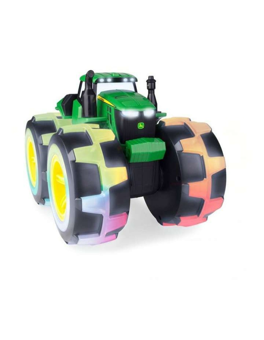 Nursery Toys * | John Deere Monster Treads Lightning Wheels 4Wd Tractor/Truck Toy W/ Lights/Sound