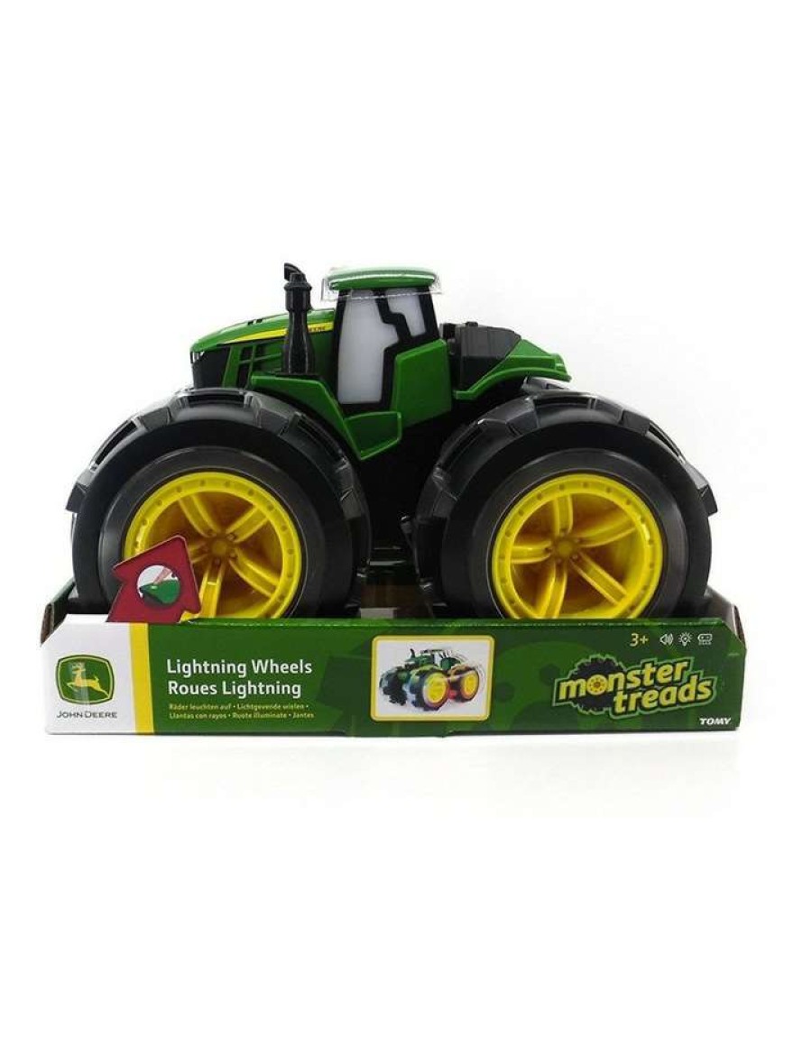 Nursery Toys * | John Deere Monster Treads Lightning Wheels 4Wd Tractor/Truck Toy W/ Lights/Sound