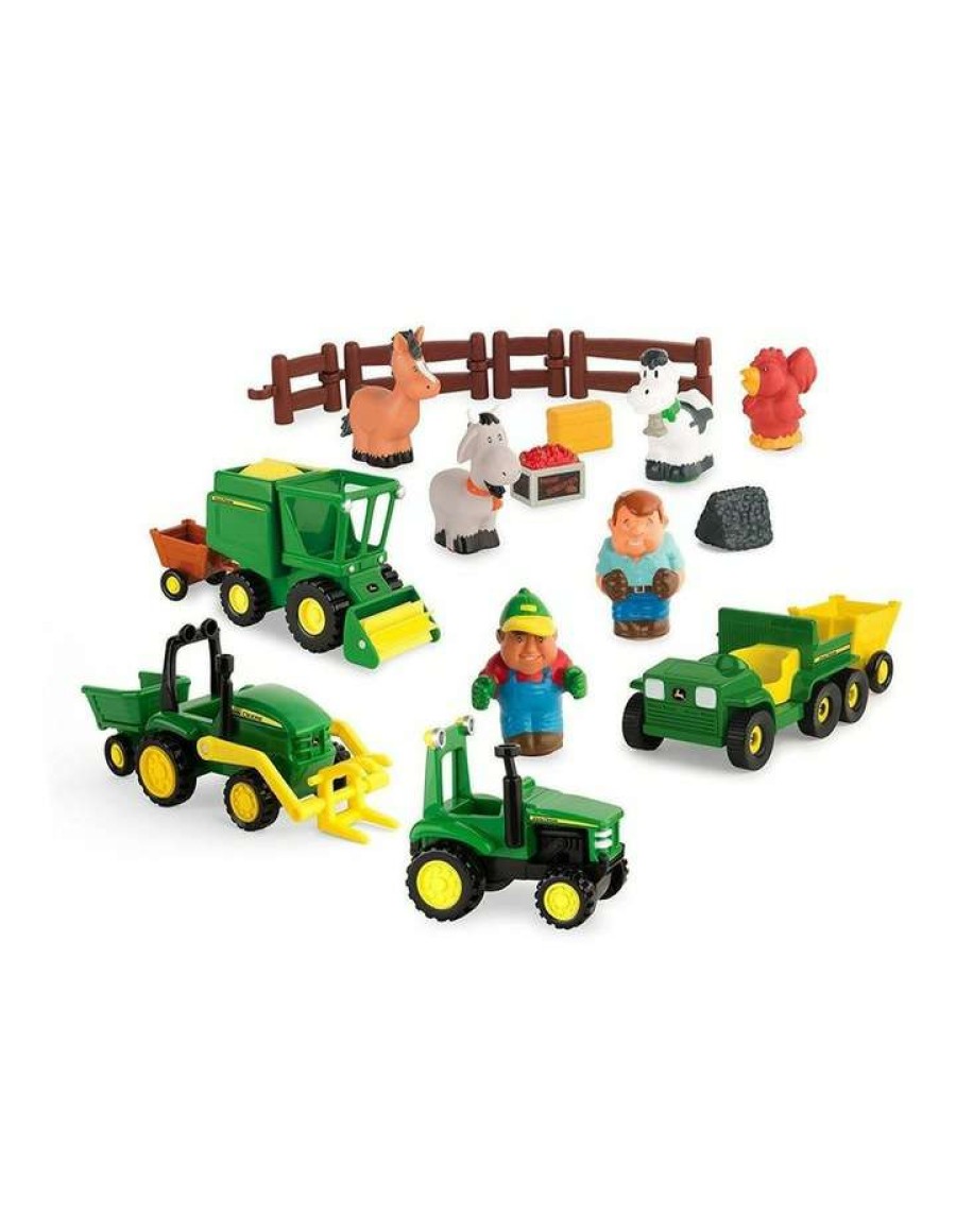 Nursery Toys * | John Deere Fun On The Farm Play Set/Trucks/Trail/Toy/Kids/Children Game 24Piece