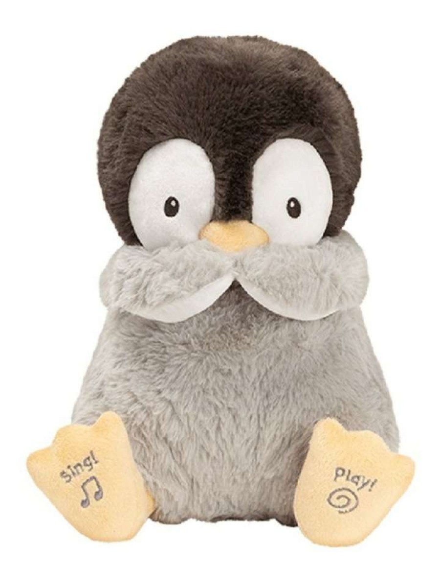 Nursery Toys * | Gund Animated Kissy Penguin Interactive Toy Grey