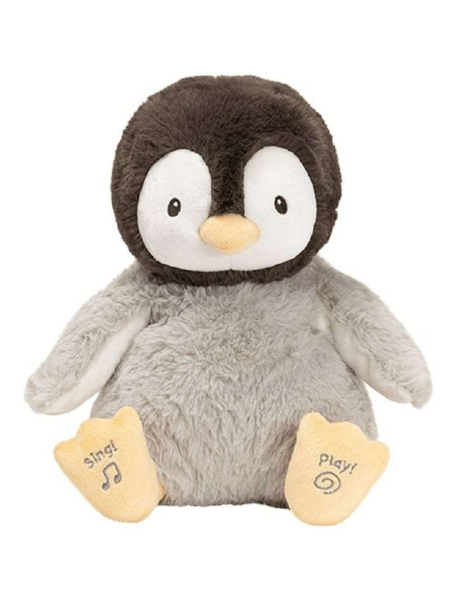 Nursery Toys * | Gund Animated Kissy Penguin Interactive Toy Grey