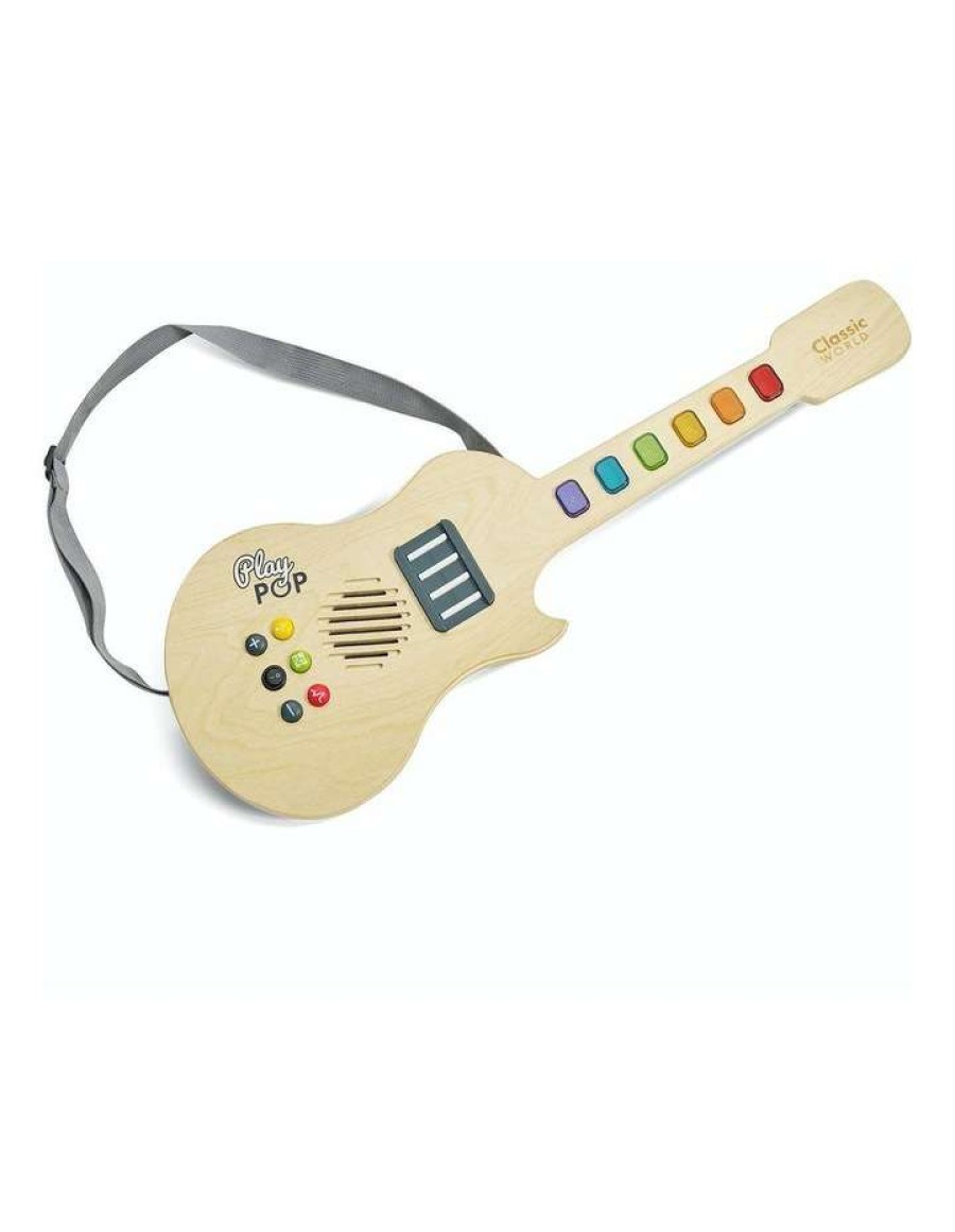 Play & Activity * | Lifespan Kids Classic World Electric Glowing Guitar Natural