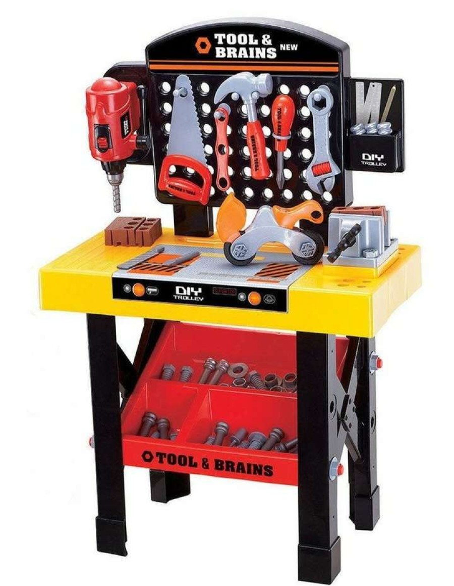 Play & Activity * | Lenoxx Kids/Children Diy Workbench Tools Pretend Role Play Toy Set/Saw Drill Hammer Nut Assorted