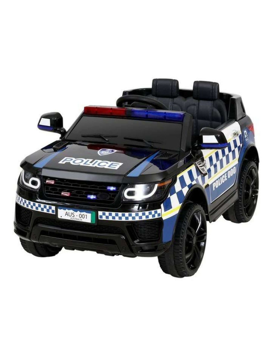 Vehicles * | Rigo Kid Ride On Patrol Police Electric Car Black