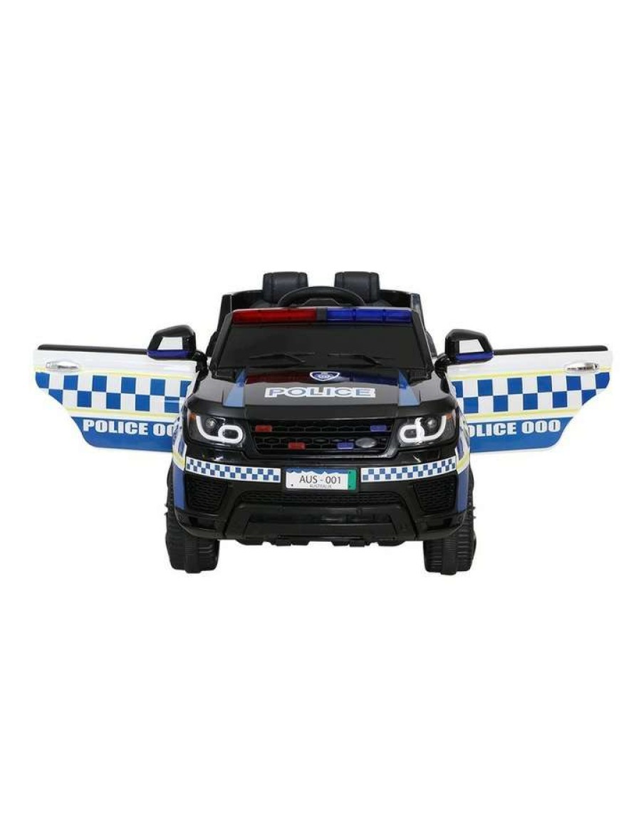 Vehicles * | Rigo Kid Ride On Patrol Police Electric Car Black