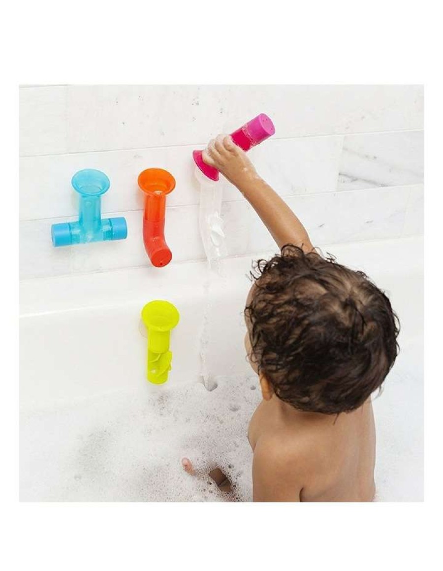 Interactive Learning * | Boon 5Pc Pipes Building Bath Toy Suction Set Tub/Shower Play/Fun Kids/Toddler