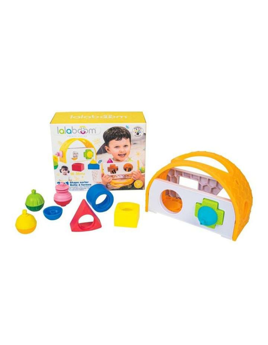 Nursery Toys * | Lalaboom Shape Sorter & 8-Piece Beads Balancing Game Assorted