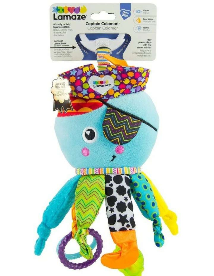 Soft Toys & Rattles * | Lamaze Captain Calamari Clip & Go Plush Assorted