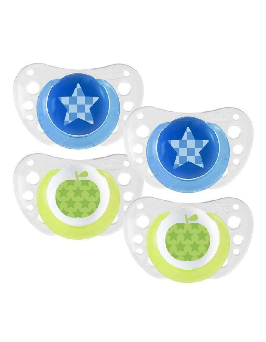 Soft Toys & Rattles * | Chicco Physio Air Soother 6-16M 2 X 2Pk Boy No Colour