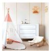 Baby Bouncers & Play Mats * | Cattywampus Kids Teepee Play Tent Pearl Rose White/Rose