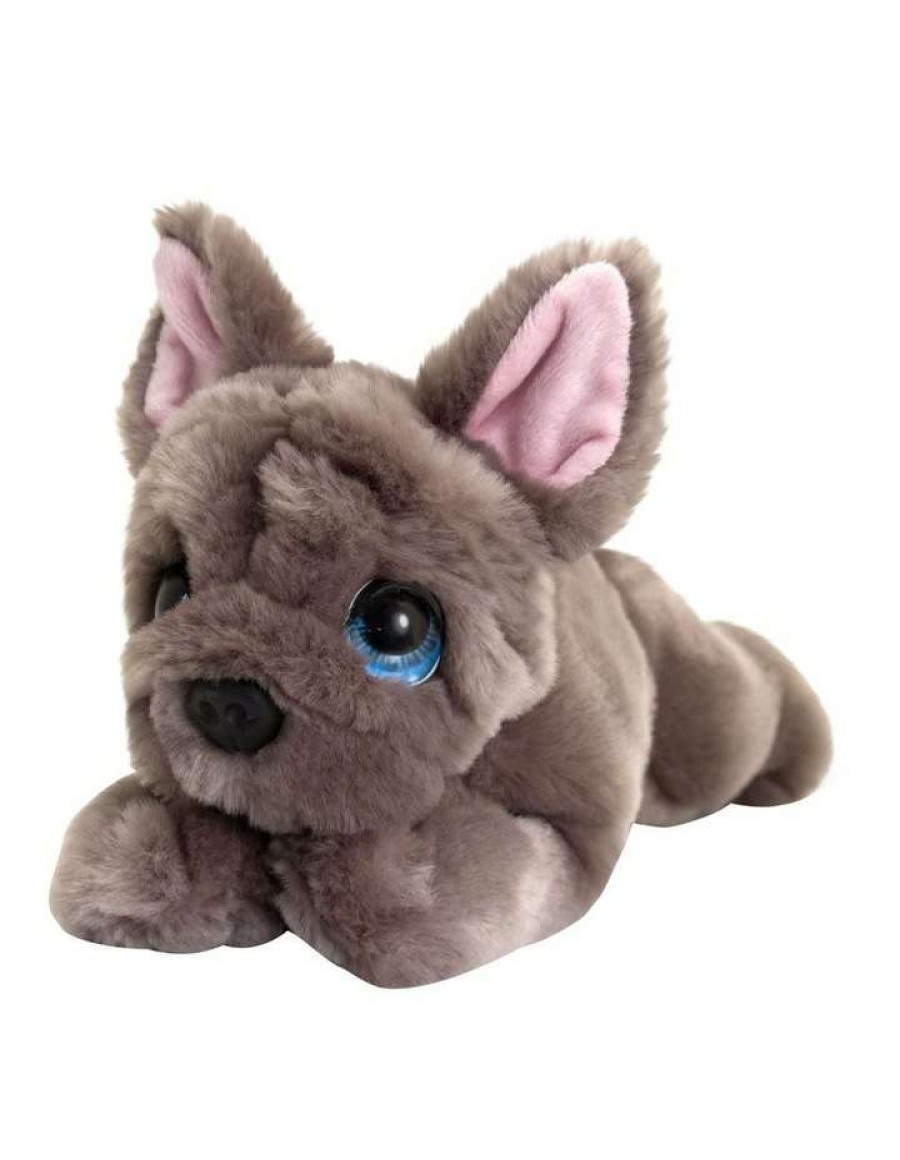 Soft & Plush Toys * | Korimco Cuddle Pup French Bulldog 32Cm Plush Toy Brown