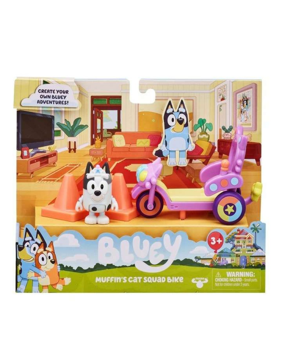 Interactive Learning * | Bluey Figure & Vehicle Toy Pack