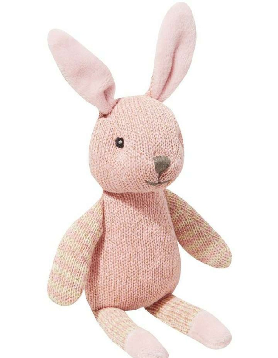 Nursery Toys * | Seed Heritage Button The Bunny Rattle Pink