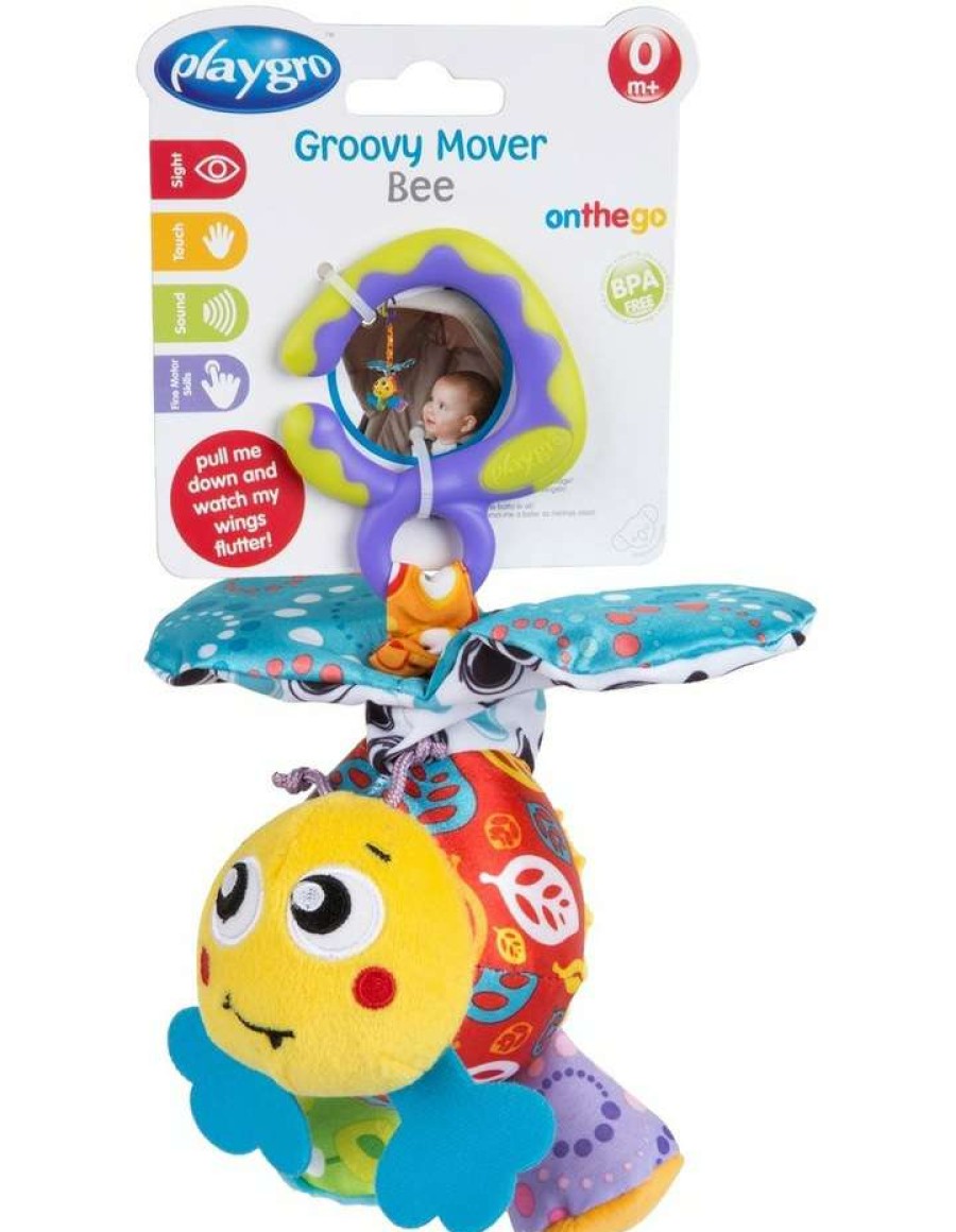 Nursery Gifts * | Playgro Groovy Mover Interactive Retractable Bee Toy Assorted